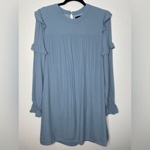 Womance ruffle blue babydoll dress
